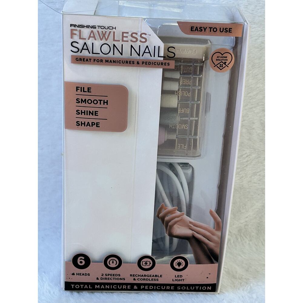 Finishing Touch Flawless Salon Nails Electric Manicure Pedicure Kit Rechargeable